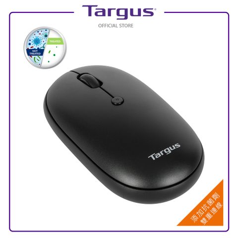 【Targus】AMB581 薄型抗菌多工無線滑鼠-黑添加抗菌劑