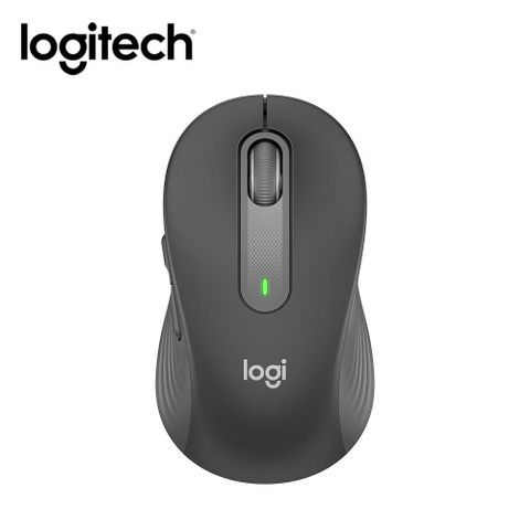 Logitech 羅技 M650 多工靜音無線滑鼠-黑灰