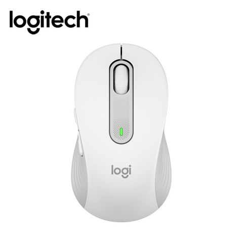 Logitech 羅技 M650 多工靜音無線滑鼠-白