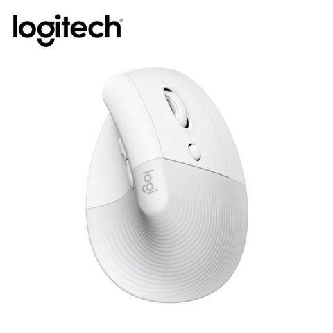 【Logitech 羅技】LIFT 人體工學垂直滑鼠-珍珠白適合中小型手掌，帶來整天的舒適感