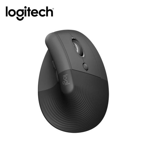 【Logitech 羅技】LIFT 人體工學垂直滑鼠-石墨灰適合中小型手掌，帶來整天的舒適感