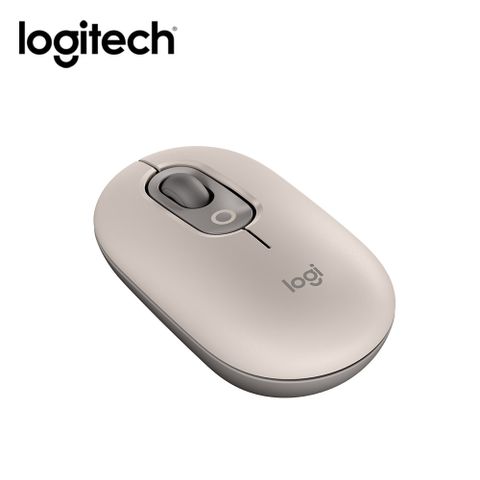 【Logitech 羅技】POP Mouse 無線藍芽滑鼠/ 迷霧灰精巧可愛 輕巧便攜