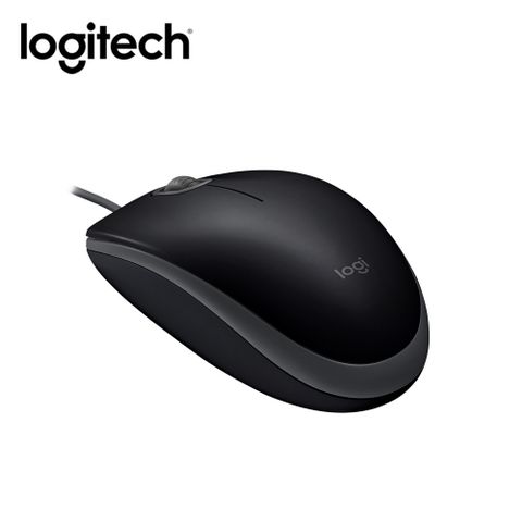 Logitech 羅技 M110 靜音有線滑鼠 黑色