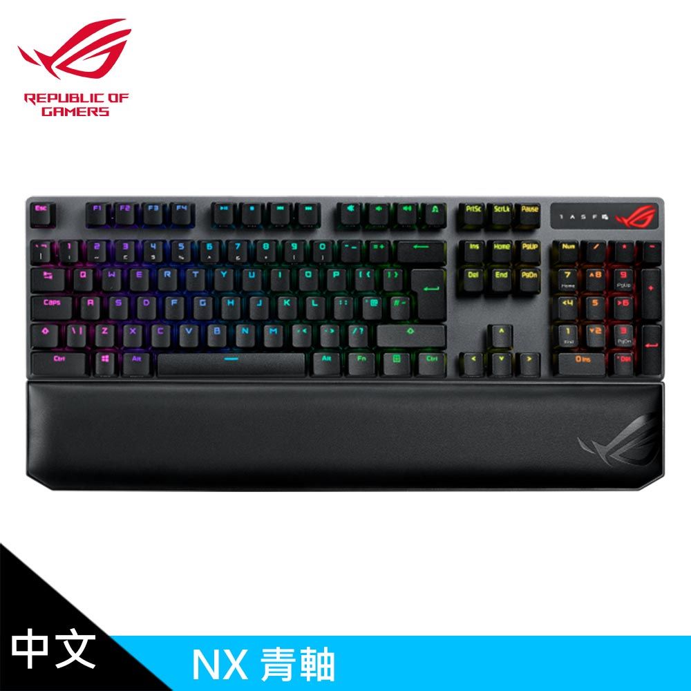 ASUS 華碩 ROG Strix Scope NX Wireless Deluxe 機械式鍵盤-青軸