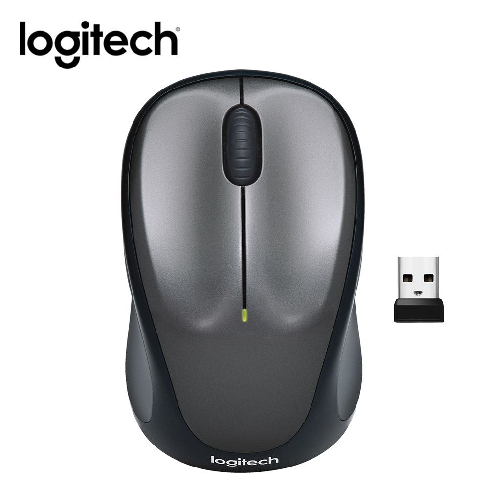 Logitech 羅技 M235n 無線滑鼠 銀黑