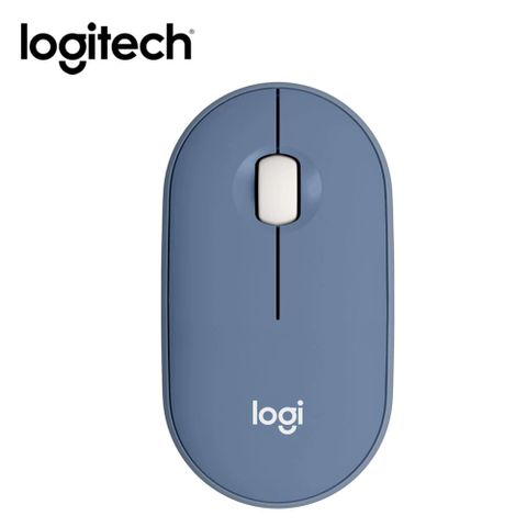 【Logitech 羅技】Pebble M350 鵝卵石無線滑鼠 午夜藍藍牙、USB雙重連線