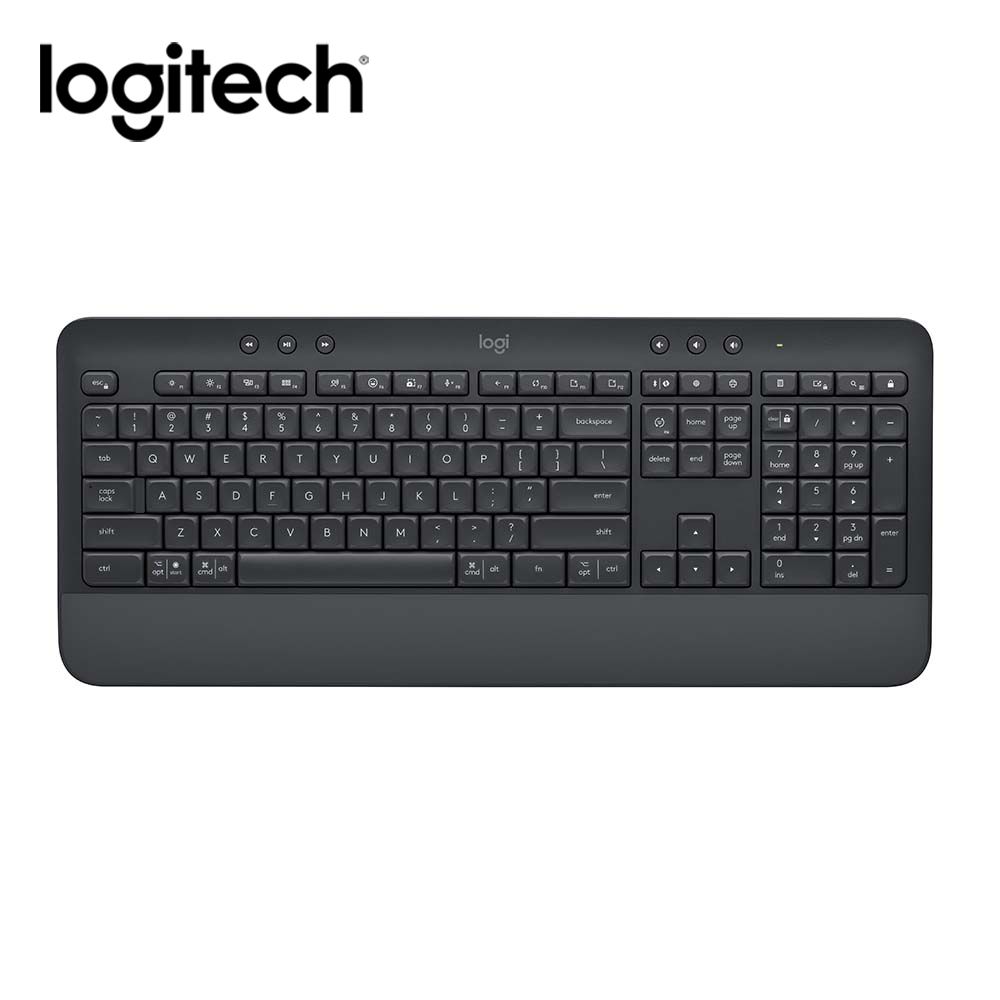 Logitech 羅技 K650 無線舒適鍵盤 石墨灰