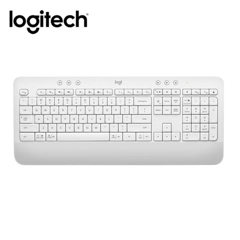【Logitech 羅技】K650 無線舒適鍵盤 珍珠白辦公優選