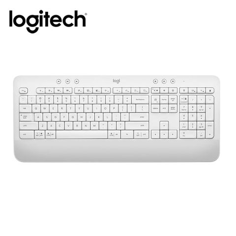 Logitech 羅技 K650 無線舒適鍵盤 珍珠白