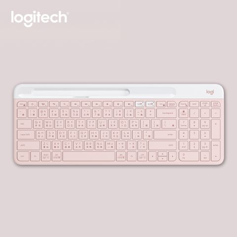 Logitech 羅技 K580 超薄跨平台藍牙鍵盤 / 玫瑰粉