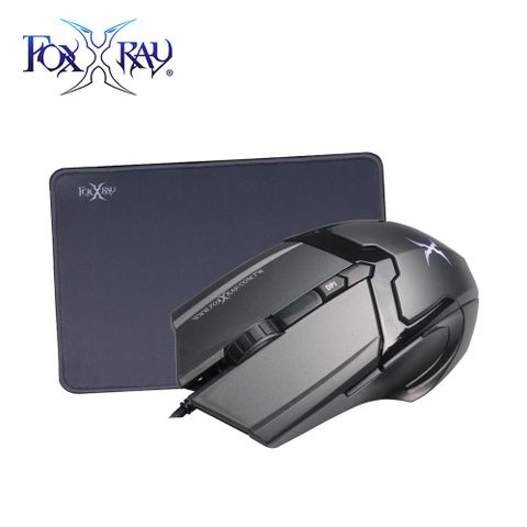 【FOXXRAY 狐鐳】FXR-SMP-008 灰夜獵狐電競滑鼠鼠墊組專用驅動軟體，6鍵可程式化