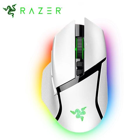 RAZER 雷蛇 Basilisk 巴塞利斯蛇 V3 Pro RGB 無線滑鼠-白