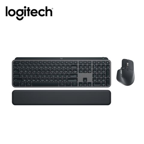 Logitech 羅技 MX Keys S Combo 無線智能鍵盤滑鼠組合 石墨灰