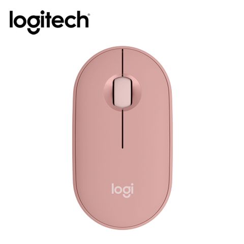 【Logitech 羅技】M350S 鵝卵石無線滑鼠-玫瑰粉一款擁有多色及智能技術的滑鼠