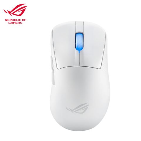 ASUS 華碩 ROG Keris II Ace 無線三模電競滑鼠 月光白