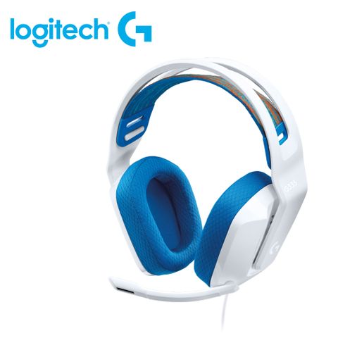 【logitech 羅技】G335 輕盈有線電競耳機麥克風 白色有趣、多彩個人風格搭配