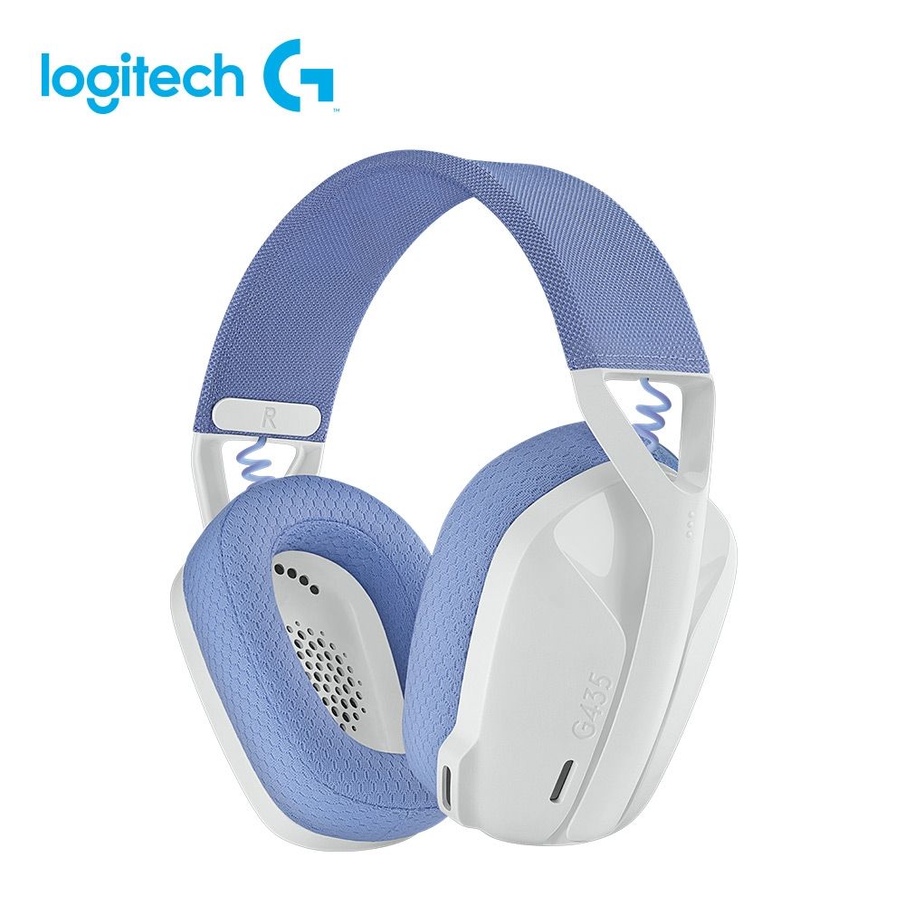  【Logitech 羅技】G435 輕量雙模無線藍芽耳機 時尚白