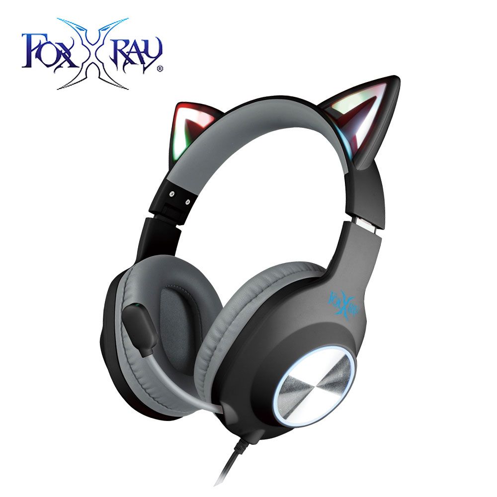 INTOPIC 廣鼎 FXR-BAL-62 閃喵響狐 電競耳機麥克風-黑