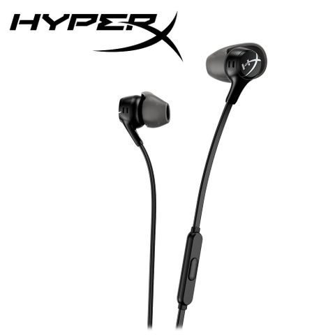 【HyperX】Cloud Earbuds II 入耳式耳機 黑色 70N24AA - BLK針對手機遊戲體驗優化