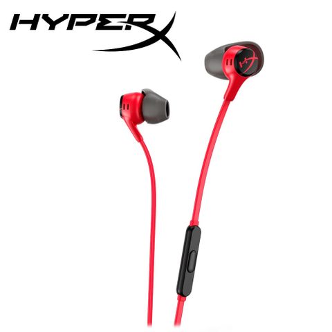 【HyperX】Cloud Earbuds II 入耳式耳機 紅色 705L8AA - RED針對手機遊戲體驗優化