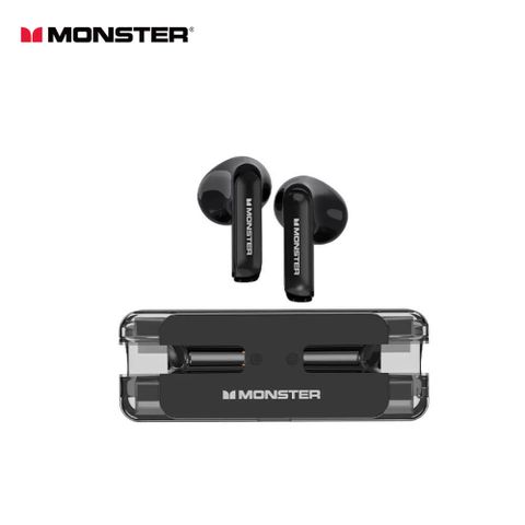 【MONSTER 魔聲】炫彩真無線藍牙耳機 MON-XKT08 黑色超輕巧，僅38克