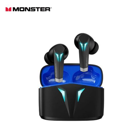 【MONSTER 魔聲】電競真無線耳機 MON-XKT06-BK 黑色LED燈效，科技感十足
