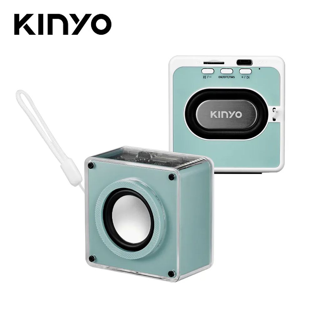 KINYO BTS-760 方塊酥藍牙喇叭-綠
