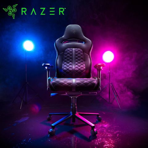 【Razer 雷蛇】ENKI 人體工學設計電競椅 黑色《不含安裝》經過最佳化椅墊密度