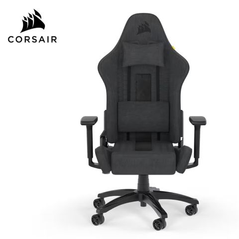 CORSAIR 海盜船 【CORSAIR 海盜船】TC100 RELAXED 電競椅-布質灰含安裝