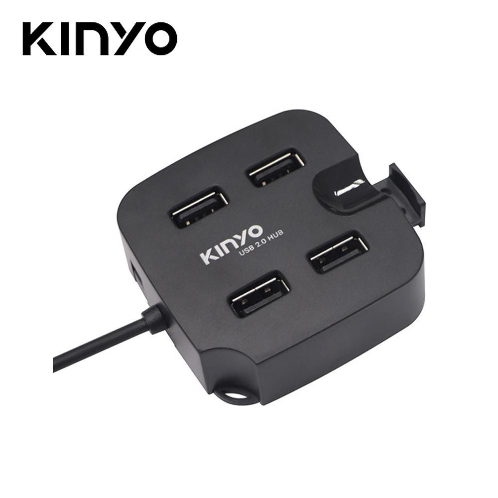  【 耐嘉】HUB-27 USB2.0 4 PORTS集線器+手機支架