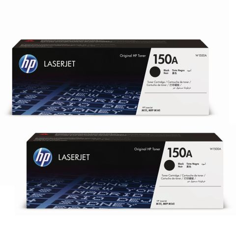 【HP 惠普】150A 黑色原廠 LaserJet 碳粉匣 W1500A《2入組》For HP M111w/M141w
