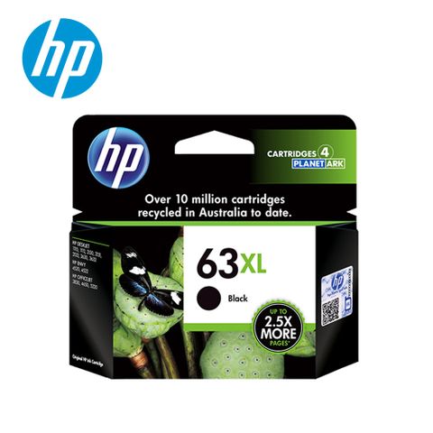 HP F6U64AA NO.63XL 黑色墨水匣 大容量~