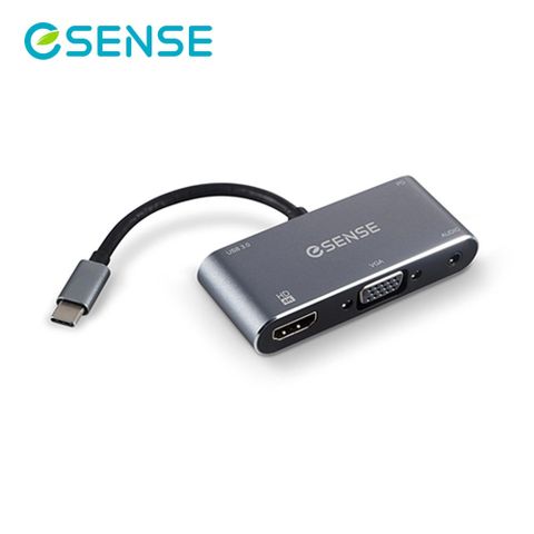 【ESENSE 逸盛】Type-C TO HDMI 5合1 轉接器