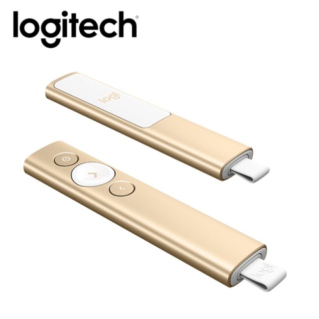  【logitech 羅技】SPOTLIGHT簡報器-香檳金