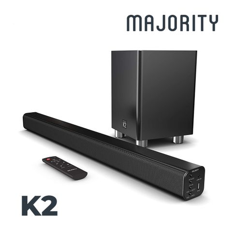 【MAJORITY】K2 家庭劇院藍牙喇叭 + 無線重低音支援多種連接方式