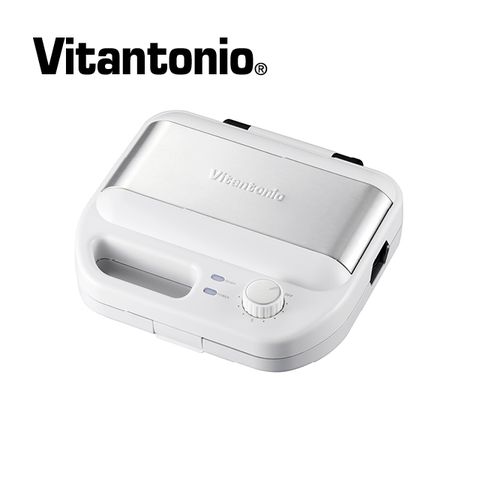 【Vitantonio】小V多功能計時鬆餅機(雪花白)買就送愛心鬆餅烤盤