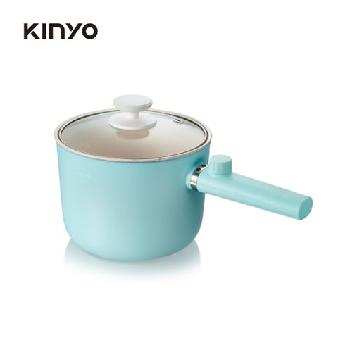 【KINYO】FP-0871 陶瓷快煮美食鍋 藍色陶瓷內膽/雙層防燙鍋身