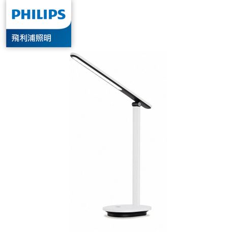 【Philips 飛利浦】 酷雅 66140 LED檯燈-皓月白 《PD040》第二代晶鑽蜂巢防眩，無藍光危害 三段調色溫(5000K白光/4000K自然光/3000K暖黃光)