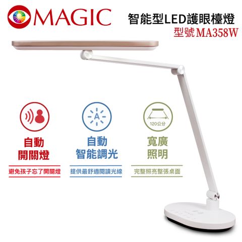 【MAGIC】MA358W 智能型 LED檯燈無線充電功能/USB充電功能