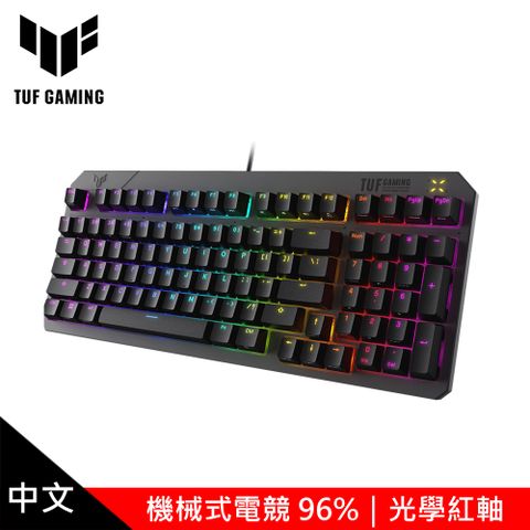 ASUS 華碩 TUF GAMING K3 Gen II 機械式電競鍵盤光學紅軸