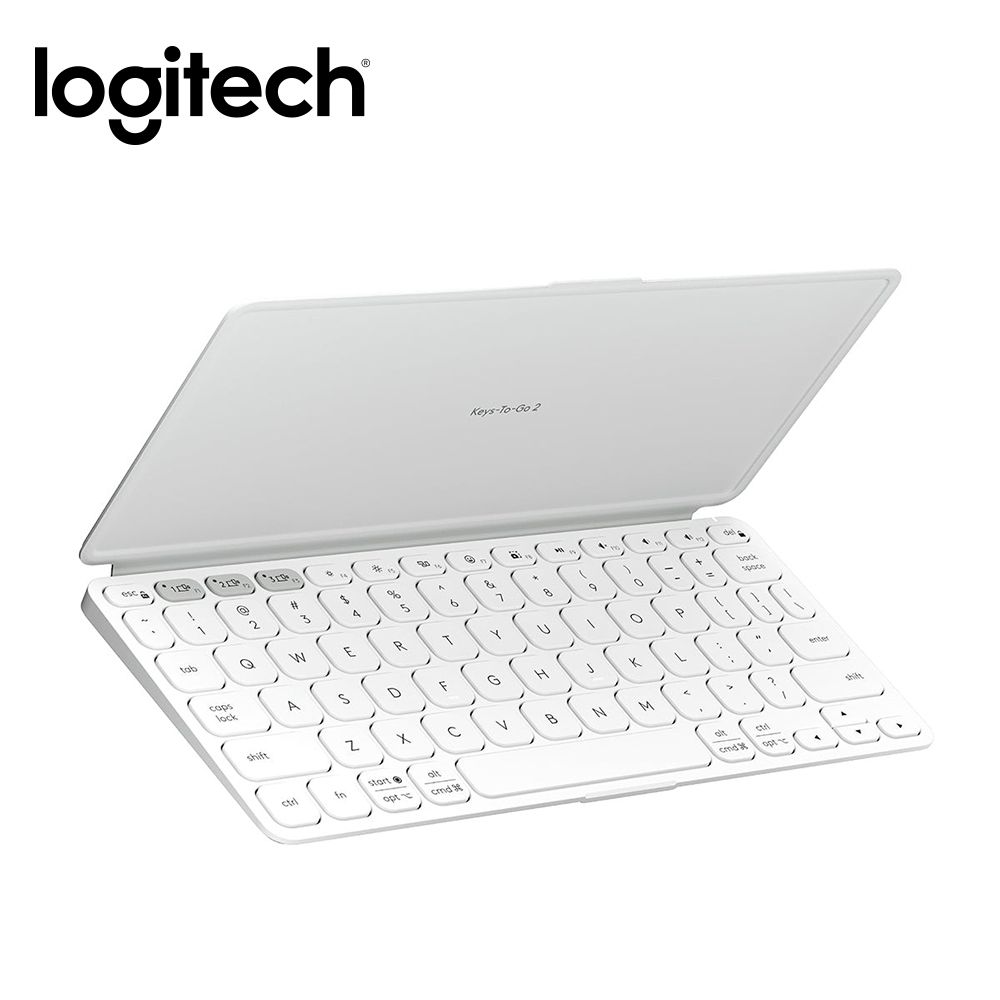 Logitech 羅技 Keys-To-Go 2 平板藍牙鍵盤 珍珠白