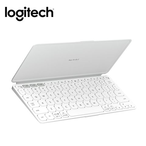 【Logitech 羅技】Keys-To-Go 2 平板藍牙鍵盤 珍珠白