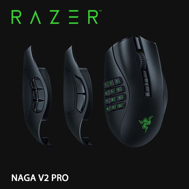 RAZER NAGA V2 PRO 雷蛇那伽梵蛇V2 PRO 無線電競滑鼠- PChome 24h購物