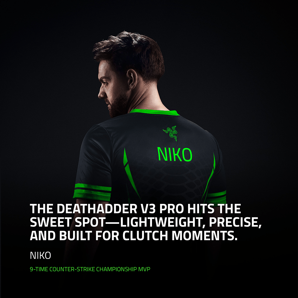 RAZER 雷蛇 DeathAdder V3 PRO 煉獄蝰蛇 超輕量無線人體工學滑鼠