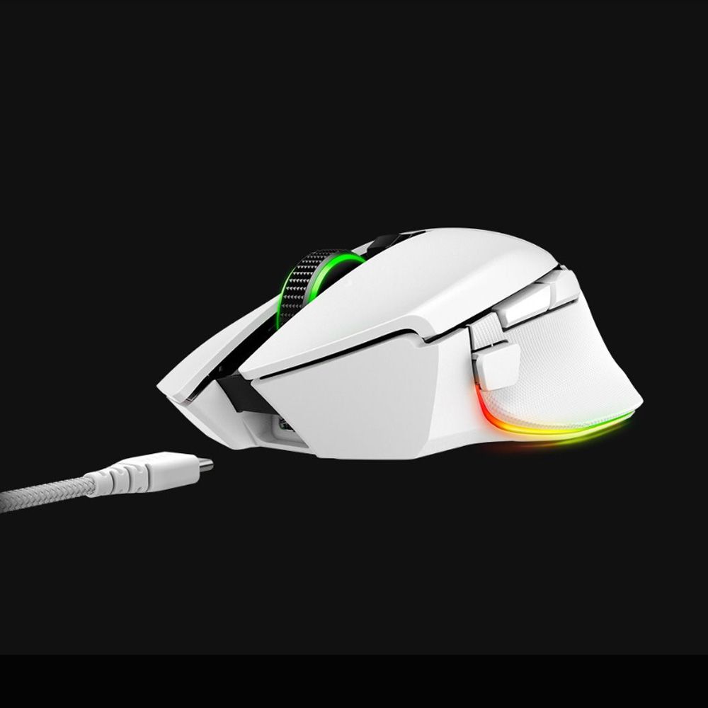 RAZER 雷蛇 Basilisk V3 Pro RGB 無線滑鼠(白色)