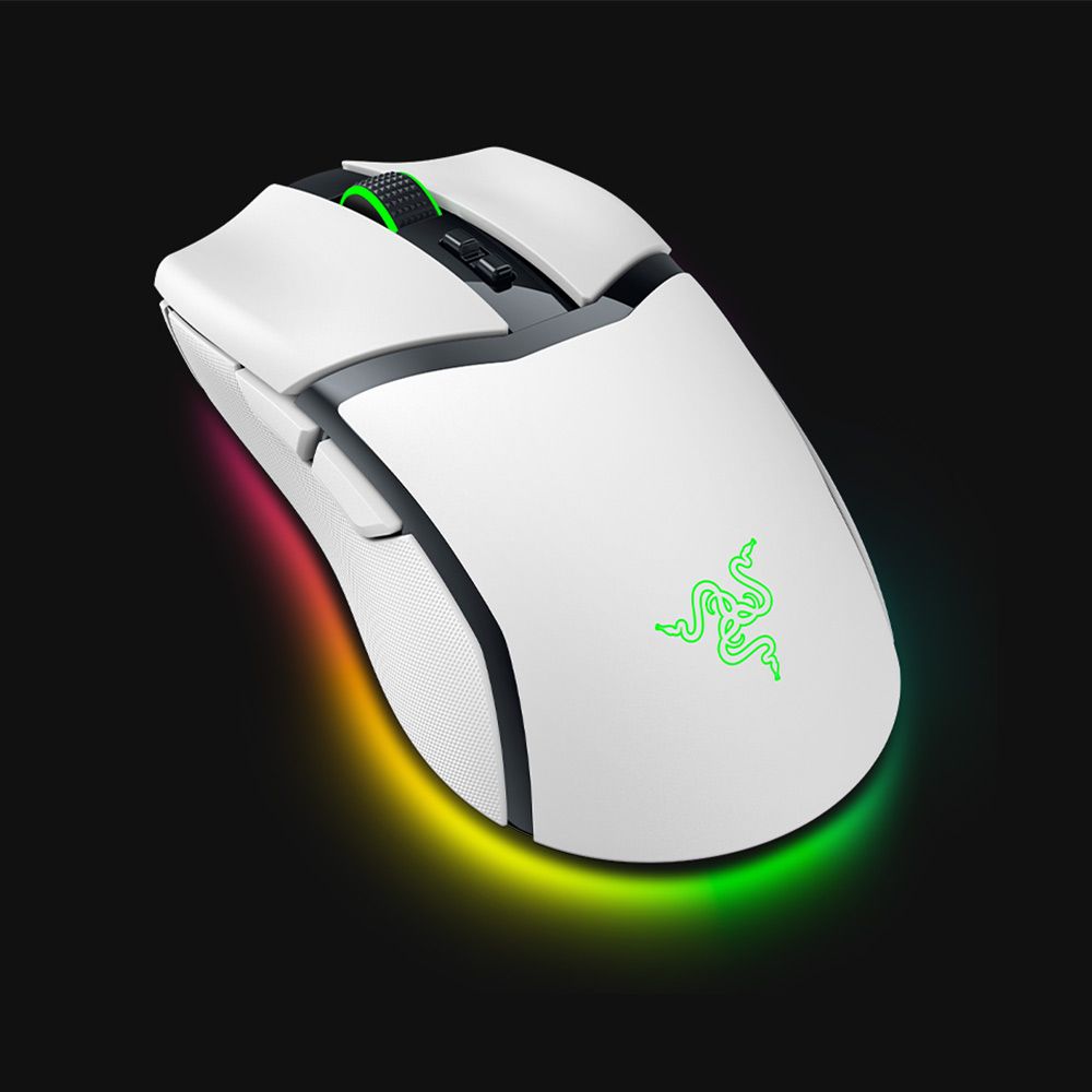 RAZER 雷蛇 Cobra Pro 眼鏡蛇 Pro 輕量化三模無線滑鼠-白色