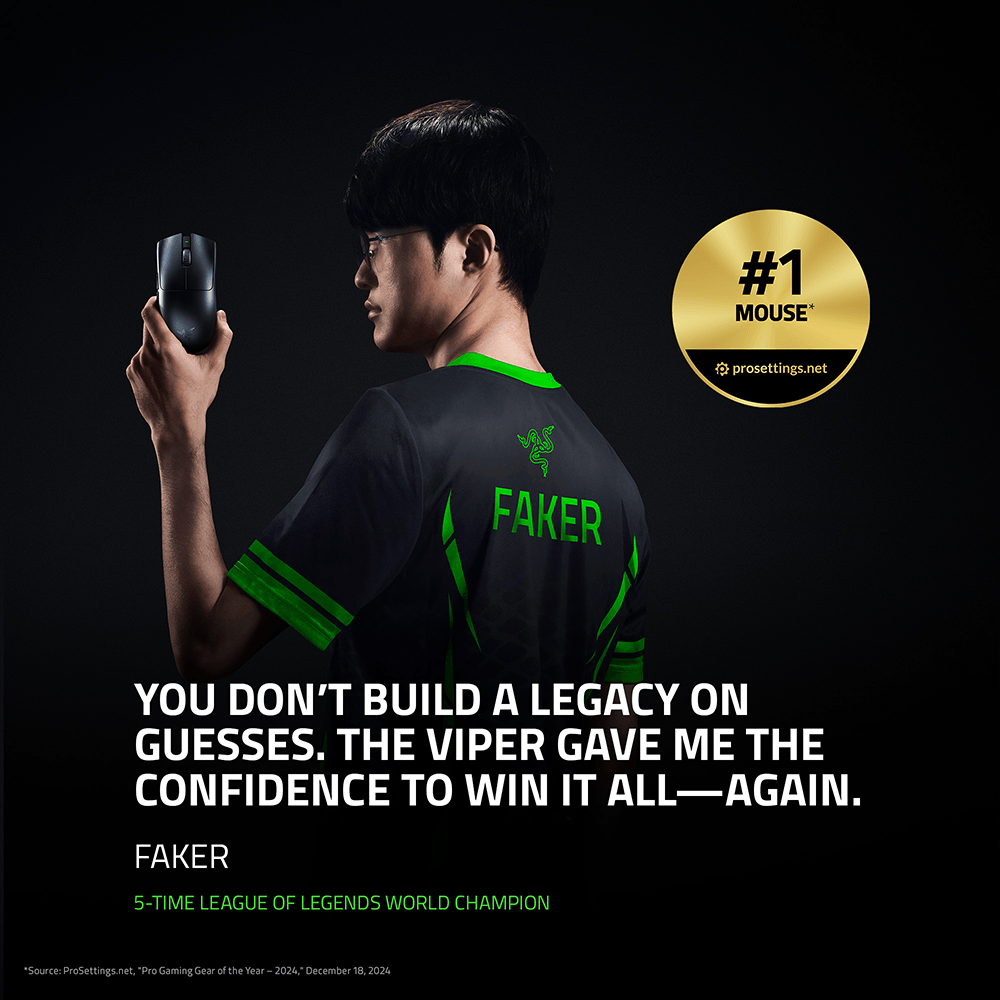 RAZER 雷蛇 Viper V3 PRO 毒蝰超輕量無線滑鼠