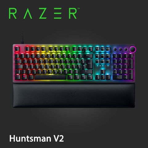 Razer Huntsman V2 獵魂光蛛 V2 機械式鍵盤 (中文/紫軸)