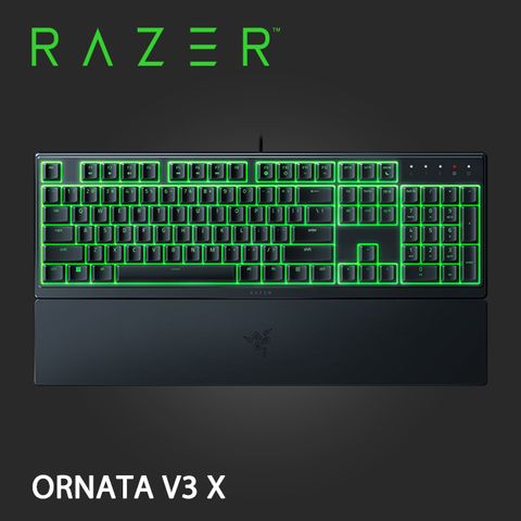 RAZER 雷蛇 ORNATA V3 X 雨林狼蛛 V3 X 靜音薄膜電競鍵盤 [中文]