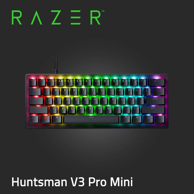 Razer Huntsman V3 Pro Mini 機械式鍵盤(光學軸/中文) - PChome 24h購物